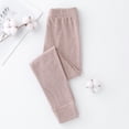 thumbnail image 2 of MIASHUI Girls Leggings Pantalon Long Confortable et Extensible, Collant Doux à Imprimé Rayé, Café, 15-16 Ans, 2 of 4