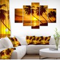 thumbnail image 1 of Design Art - Coucher de soleil sur la plage de l'île de la Barbade, 1 of 3