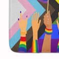 thumbnail image 3 of Gay Pride Parade Progrès Fierté Bain Tapis Machine Lavable Anti-fatigue Mémoire F, 3 of 4