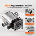 thumbnail image 3 of VEVOR Hydraulic Log Splitter Pump, 11GPM, 2 Stage 3000PSI Wood Log Splitter Pump, 1'' Inlet 1/2'' NPT Outlet 3600 RPM Aluminum Hydraulic Gear Pump, 3 of 9