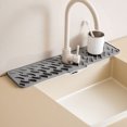 thumbnail image 4 of TIELUTT Faucet Mat for Kitchen SinkSlope Fast Dish Drying Rack Stainless Steel Stainless Steel Dish Rack Large Dish Pans for Kitchen 12x15 Countertop Dish Drying Rack with 2 Tier Dish Drying Rack with, 4 of 5