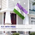 thumbnail image 2 of Anley Fly Breeze 3x5 Feet Genderqueer Flag - LGBT Genderqueer Pride Flags Polyester, 2 of 5