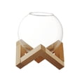 thumbnail image 4 of jifeng Glass Cup Ball Shape with Stand Transparent Glassware Drinks Cup Easily 475mL, 4 of 9