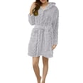 thumbnail image 2 of siminseming Christmas Women Robes Plush Absorbency Robe For Women Extra Long Fleece Bathrobe With Hood & Pockets | Warm Cloth Loungewear Clothing Shoes & Accessories, 2 of 4
