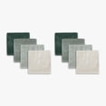thumbnail image 2 of Mainstays Kids 8pk Washcloth, Soft & Durable, 100% Cotton, Green, 2 of 5