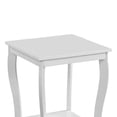 thumbnail image 3 of Convenience Concepts American Heritage Square Sofa & Couch End Table, White, 3 of 7
