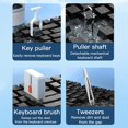 thumbnail image 4 of 32-in-1 Keyboard Cleaning Kit for MacBook Laptop Computer, Earbud Cleaner Kit for Airpods Pro 1 2 3 Earphones, Multi-Function PC Electronic Cleaner Kit for iPhone Cell Phone Camera (Black), 4 of 6