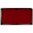 thumbnail image 2 of Championship BG253RD 7 ft. Saturn II Billiard Cloth Pool Table Felt&amp;#44; Red, 2 of 7