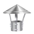 thumbnail image 3 of Luzkey 12inch Cône Bouchon de Cheminée en Acier Inoxydable avec Boulons Vis Coupe-Vent Rond Imperméable Accessoire Durable Cheminée Conduit de Cheminée Garde, 3 of 8