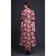 thumbnail image 2 of Bimba Robe Chemise à Imprimé Floral à Boutons, Col Mandarin, Manches Retroussables - Très Petit, 2 of 5