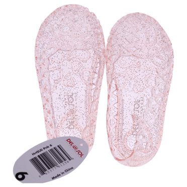 Heart Sole Girl Jellies Shoes - 6 Pink