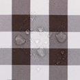 thumbnail image 4 of Checkered Tablecloth Rectangle - Stain Resistant, Waterproof and Washable Table Cloth Gingham for Outdoor Picnic, Holiday Dinner, 60 x 120 Inch, Coffee and White, 4 of 6