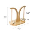 thumbnail image 2 of Magnetic Double Yarn Holder Wooden Sewing Yarn Spinner Magnetic Thread Spool Wool Ball Winder ,Yarn Tabletop Clamp, 2 of 6
