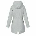 thumbnail image 2 of Fashion Women Rain Jacket Outdoor Waterproof Hooded Raincoat Windproof Plus Size, 2 of 3