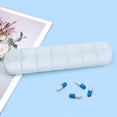 thumbnail image 1 of TopLLC Boîte Hebdomadaire Portable à 7 Compartiments Longue Bande Boîte de Rangement Compartimentée Jours Boîte à Couvercle Indépendante Compartiment de Rangement, 1 of 6