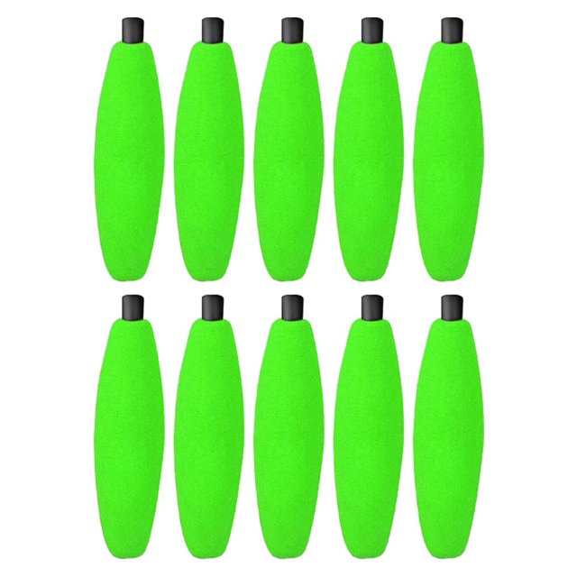 10 Pcs Flotteurs à Chevilles Poisson-Chat Bobbers de Pêche en Mousse Rig Float Crappie Truite