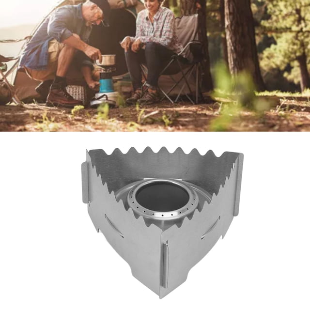 Stainless Steel Portable Camping Stove for Camping Hiking Backpacking BBQ