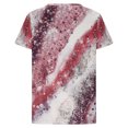 thumbnail image 4 of Birdeem Mode Femme Blouse T-Shirt à Col en V à Manches Courtes Été Imprimé Hauts Amples, 4 of 8