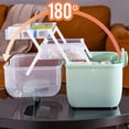 thumbnail image 2 of Guardoinrt Pill Case 2-layers First Aid Kit Storage Box Household Plastic Container Pink large, 2 of 6