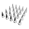 thumbnail image 1 of Spiked Lug Nut Cover, Chrome Lug Nut Caps, ABS Material, Stylish Appearance, Versatile Compatibility, Fit Most Trucks and Trailers, 1 of 7