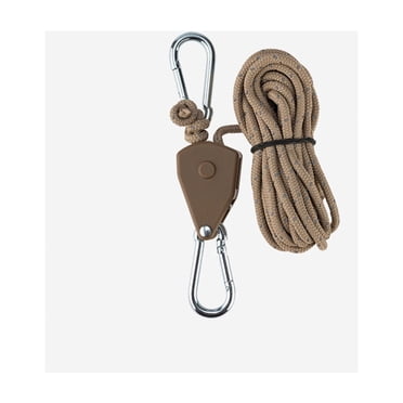 XZNGL Auvent Extérieur Tente Auvent Tente Poids Auvent de Camping Tente Auvent Extérieur Ajusteur de Poulie Dispositif de Fixation de Tente Poulie de Levage en Métal Corde Coupe-Vent Réfléchissante Corde Épaissie pour Auvent Parapluie d'Extérieur C