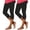 Black, variant on Aboser 2 Pack Capri Leggings for Women Petite High Waisted Cropped Leggings Slim Fits Yoga Pants Tummy Control Knee Length Capris Stretch Solid Color Leggings