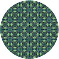 thumbnail image 1 of Ahgly Tapis d'Intérieur Lavable en Machine Carré Transitionnel Moyen Vert Mer, 3 Pieds Carré, 1 of 7