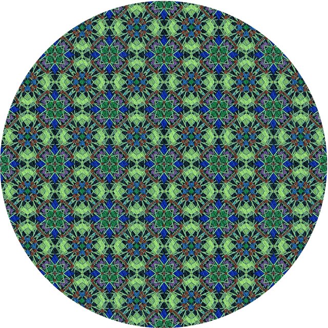 Ahgly Tapis d'Intérieur Lavable en Machine Carré Transitionnel Moyen Vert Mer, 3 Pieds Carré