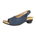 thumbnail image 2 of LSLJS Women's Wedge Sandals Ankle Strap Low Heeled Sandals Fish Mouth Open Toe Sandals, 2 of 4