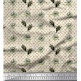 thumbnail image 1 of Soimoi polyester Crepe Fabric Curve Diamond,Leaves & Floral Artistic Printed Fabric 1 Yard 52 Inch Wide, 1 of 3