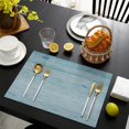thumbnail image 3 of Linen Placemat Heat-Resistant & Washables Table Mats for Dining Placemats Set of 4 Outdoor indoor Table Mats for Dining Kitchen Party, 3 of 5