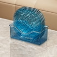 thumbnail image 1 of Cagogo 4-Piece Plastic Serving Trays Set, Dishwasher Safe Reusable Plates with Stackable Base, Snack Plates, Fruit Plates, Bone Plates, Kitchen Plates for Party Dinner, Camping, and Home Use, 1 of 7
