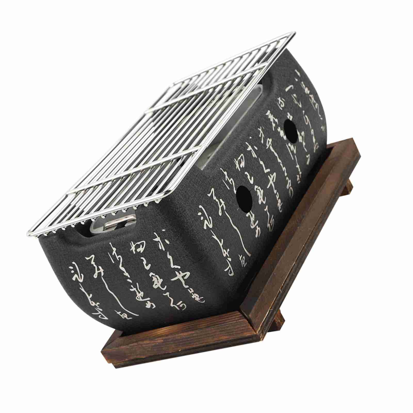 Japanese BBQ Grill, Japanese Charcoal Steak Grill, Rectangular Furnace, Japanese Cuisine, Charcoal Stove, Japanese Barbecue Alcohol Stove