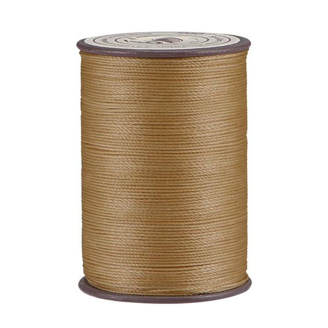 Unique Bargains Fil Ciré en Polyester Brun Pastel, 175 Verges