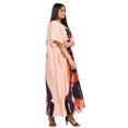 thumbnail image 3 of Oussum Robe Kaftan Longue Tribale Rose Pâle en Polyester Grande Taille pour Femmes, 3 of 7