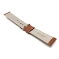 thumbnail image 4 of 24mm Mens' Alligator Style Leather Watch Strap Band, White Stitching, Stainless Steel Buckle, 4 of 7