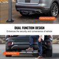 thumbnail image 3 of KFFKFF Hitch Step for 2-Inch Receivers, Durable Steel Build Supports Up to 300 LBS, Includes Pin Lock and Stabilizer for Enhanced Security, Fits Most Trucks, SUVs, Pickups, and Trailers, 3 of 9