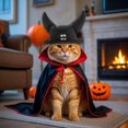 thumbnail image 2 of TIELUTT Halloween Pet Cat Witch Hat with Adjustable Horns Animal Pet Clothes Closet Pet Clothes Hangers for Small Dogs Pet Clothes Rack Pet Clothes for Large Dogs Female Pet Clothes Hangers Metal, 2 of 4