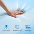 thumbnail image 3 of GELBIY 3 Inch Mattress Topper Queen, Cooling Gel Infused Memorys Foam Mattress Topper, 60*80 Inch, 3 of 7
