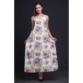 thumbnail image 4 of Bimba Robe Longue pour Femmes en Rayonne à Imprimé Floral Chic Bohème d'Été Maxi de Plage - Très Petit, 4 of 4