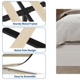 thumbnail image 3 of Modern Floor-Standing Platform Bed Frame, Wooden Bed Frame Without Headboard, Solid Wood Slat Foundation, No Box Spring Needed, Easy Assembly, for Bedroom, Dorm, Small Spaces, 3 of 5