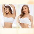 thumbnail image 2 of JFHHQ Women's Seamless Comfort Bra Strapless Support Wrapped Design Non Everyday Wear XL White, 2 of 7