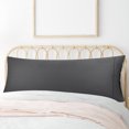thumbnail image 1 of PiccoCasa Cotton Body Pillow Case with Zipper Closure Dark Gray 20"x 55" 1PCS, 1 of 7