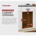 thumbnail image 4 of Rev-A-Shelf Double Pullout Bottom Mount Trash Cans 30 qt., Gray, 4WCBM-2430DM-2, 4 of 11