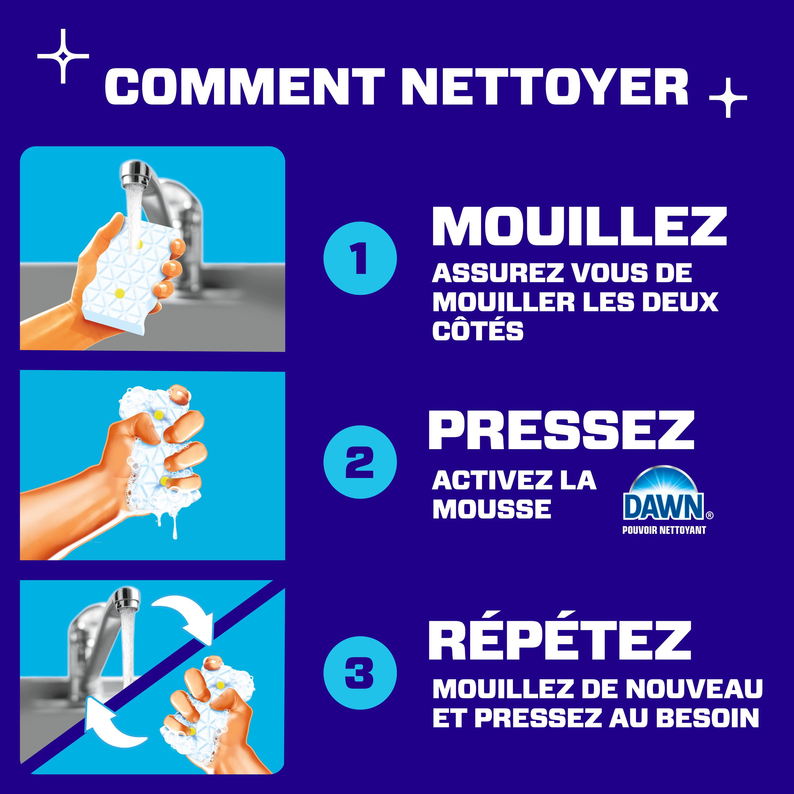 Mr. Clean Éponge EffaceurMagique, Nettoyant pour Salle de Bain, Nettoyant pour Résidus de Savon, Douche et Baignoire, Bain 2 en 1, 2 Unités