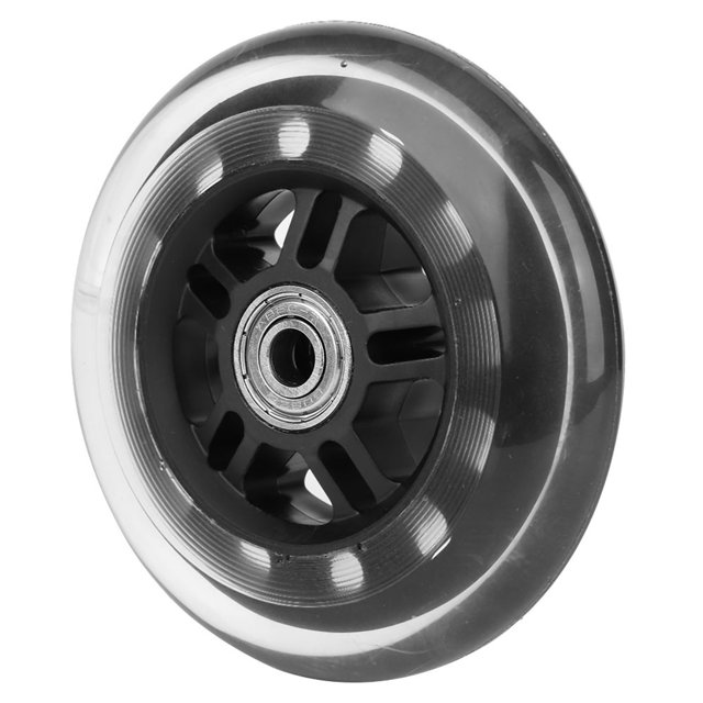 Caster Wheels, PU 4 Inches Push Cart Wheels, Industrial Casters For Small Carts Doors