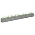 thumbnail image 1 of vidaXL Gabion Raised Bed Galvanised Steel 360x30x30 cm, 1 of 4