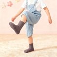 thumbnail image 4 of Solid Color Mid-Leg Socks for Boys and Girls, Princess Style Comfortable Loose Socks, Baby Socks, Student Sports Socks, 4 of 7