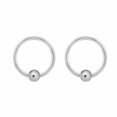 thumbnail image 1 of 2 captive bead rings hoops Eyebrow Belly Tragus Cartilage Septum 16G, 1 of 6