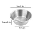 thumbnail image 4 of fastboy Convenient Stainless Steel Dipping Bowl For Snacks And Dips Sturdy And Durable 7cm（sanding） 1Set, 4 of 6